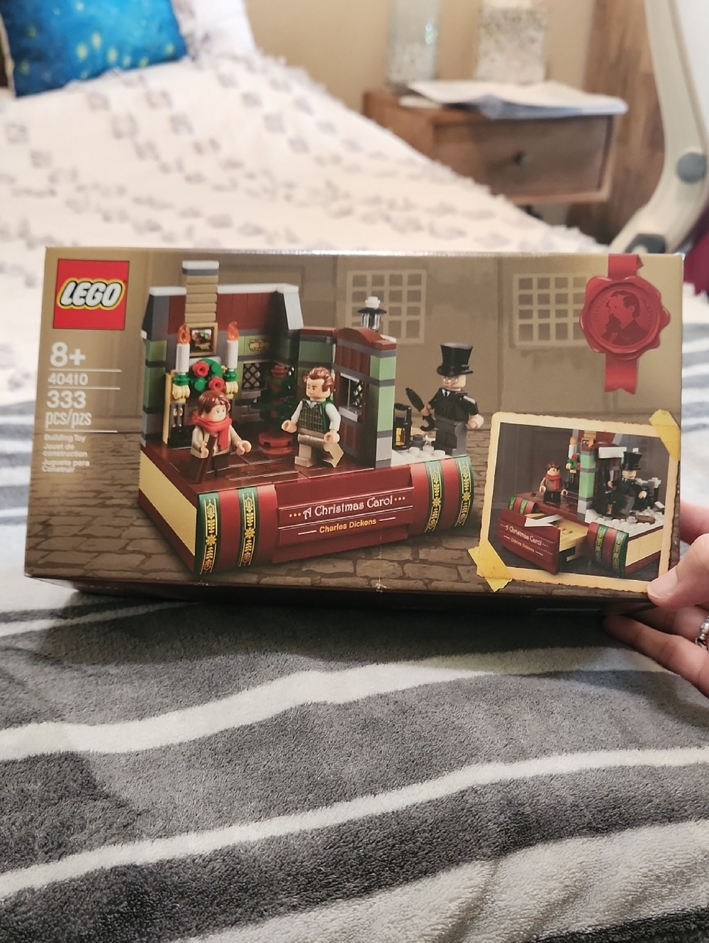 Lego Christmas Carol Book Build Set - Red, Green, Brown